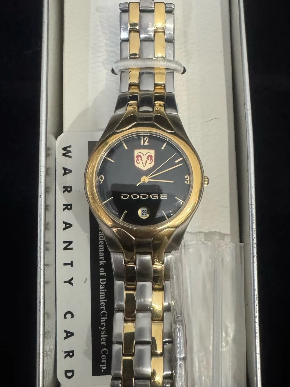 Dodge Two-Tone Logo Wristwatch - Gold & Silver